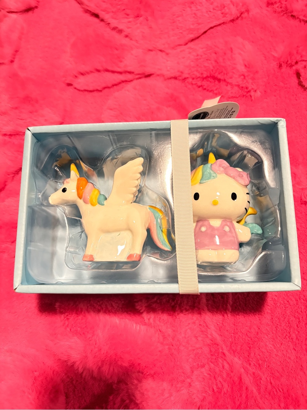 Hello Kitty Unicorn Salt & Pepper Shaker Set - Pink and Pastel